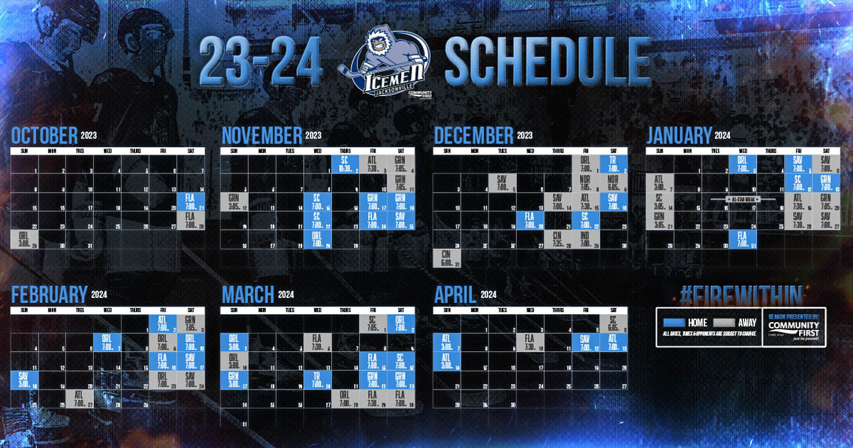 Icemen release partial schedule for 2020-21 hockey season
