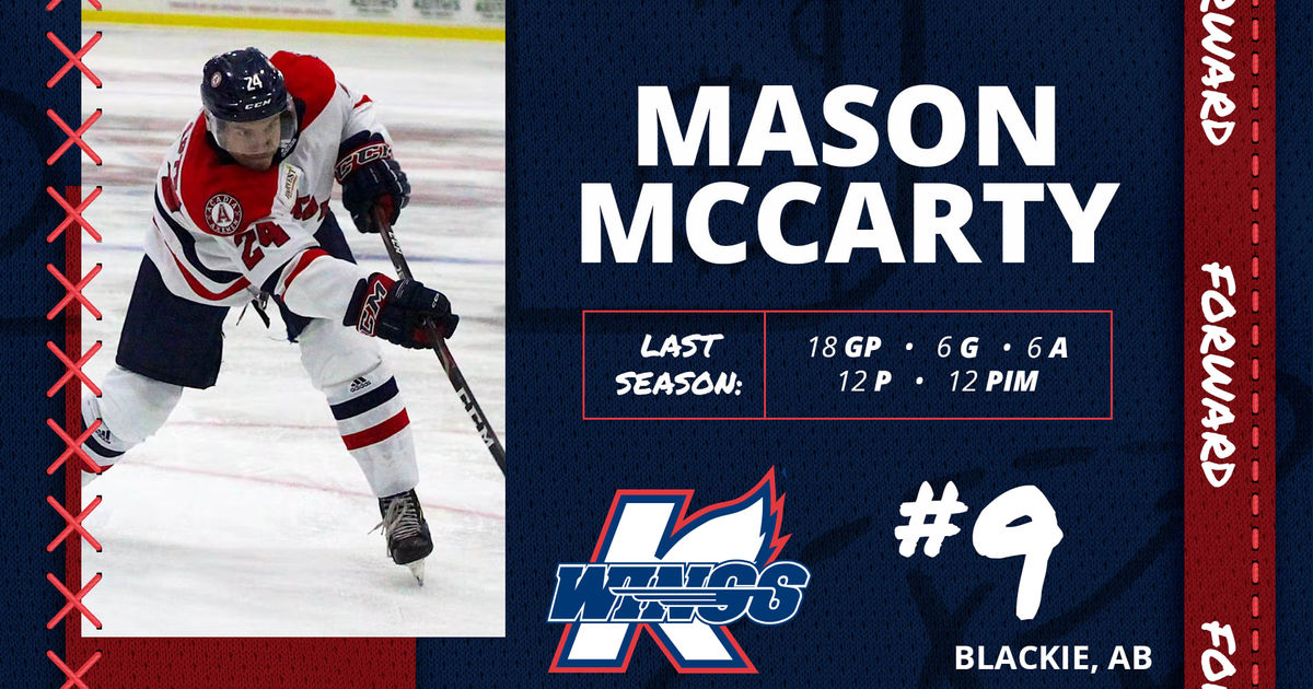 K-WINGS SIGN FORWARD MASON MCCARTY, INK TWO PLAYERS TO PTO
