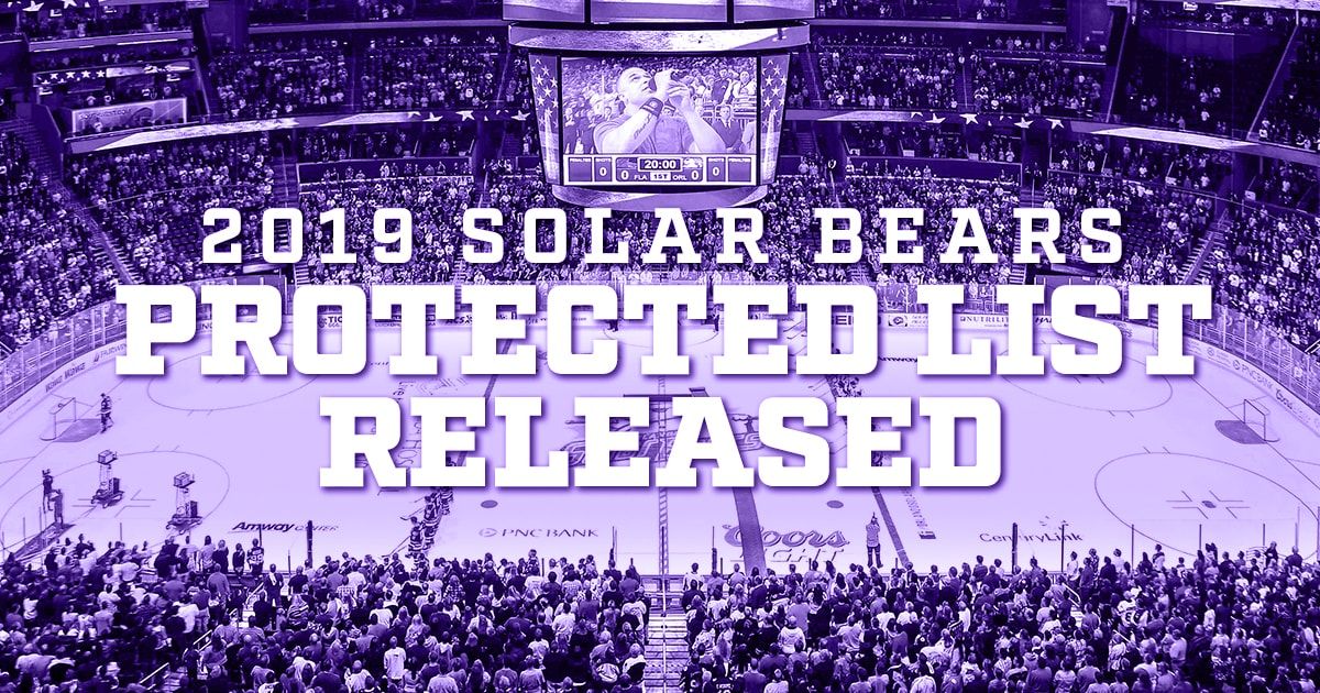 Solar Bears Announce 2019 Protected