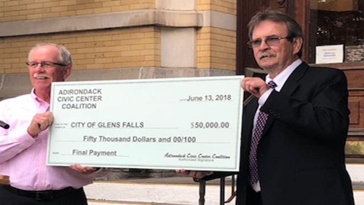 FINAL $50,000 LEASE PAYMENT MADE BY CIVIC CENTER COALITION