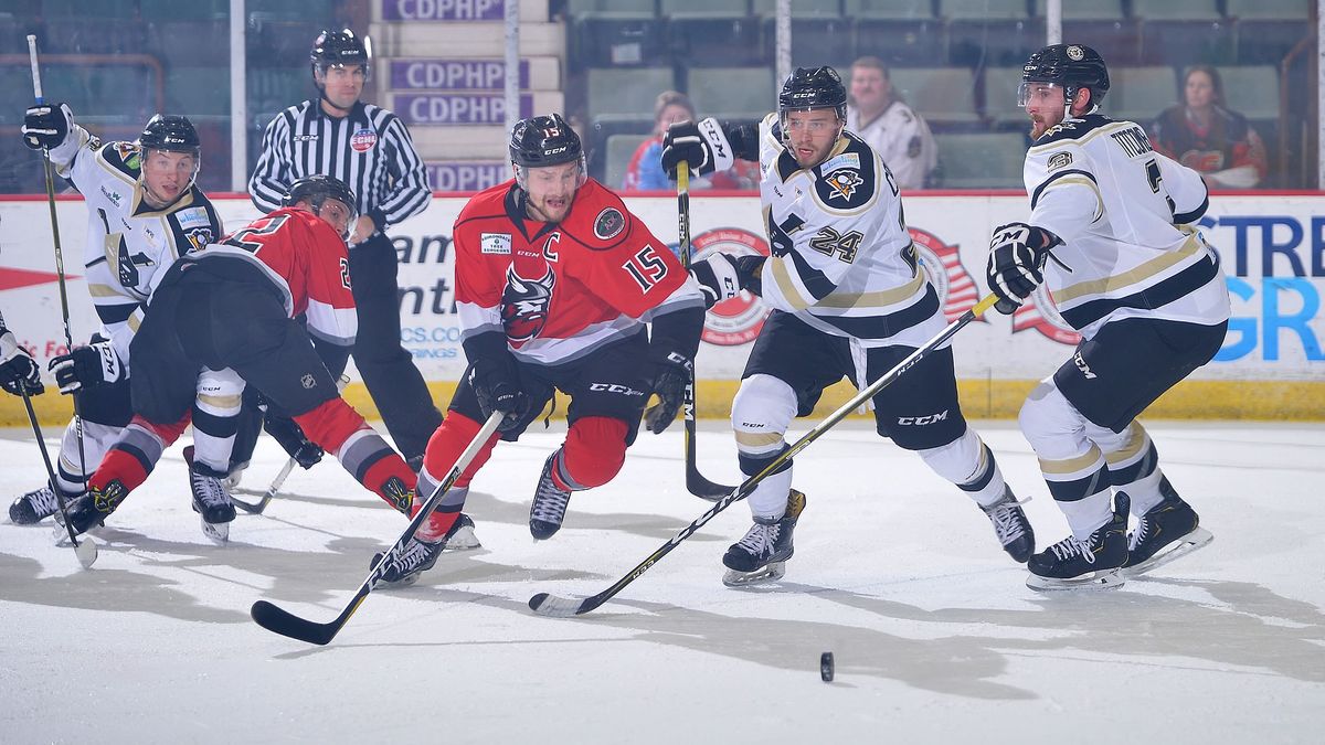 EDWARDH&#039;S HAT TRICK LEADS THUNDER TO 5-3 WIN OVER NAILERS