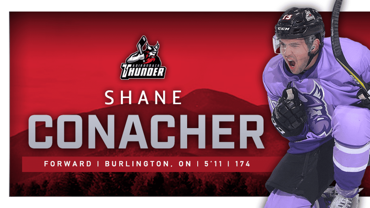 Forward Shane Conacher Re-Joins Adirondack
