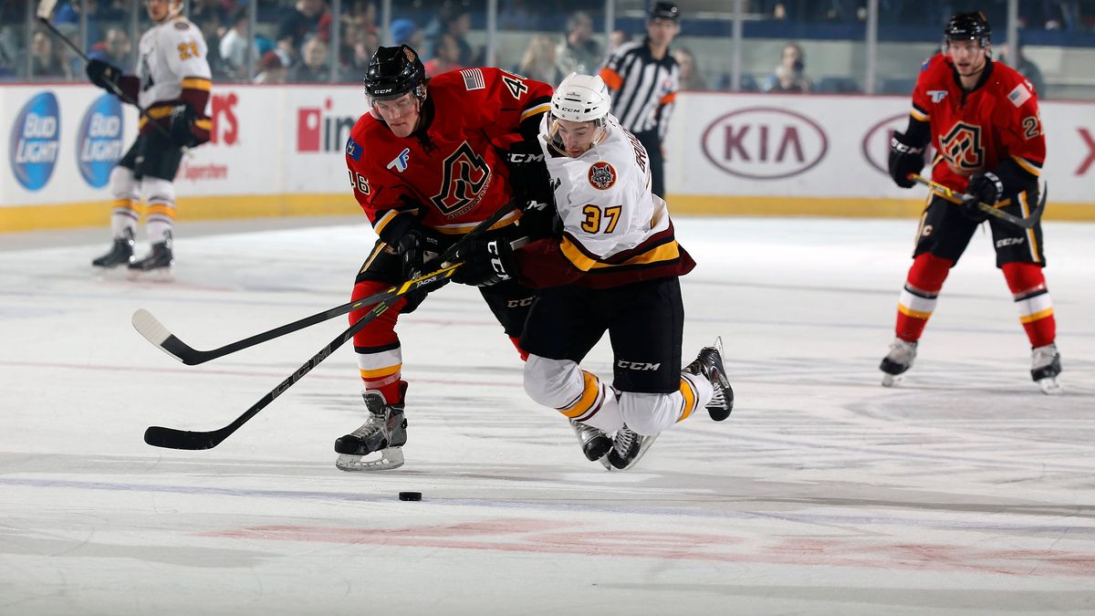 FLAMES BLOW AWAY WOLVES IN THE WINDY CITY