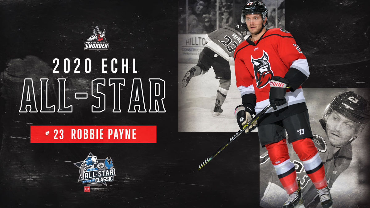 Robbie Payne to Represent Thunder at 2020 Warrior/ECHL All-Star Classic