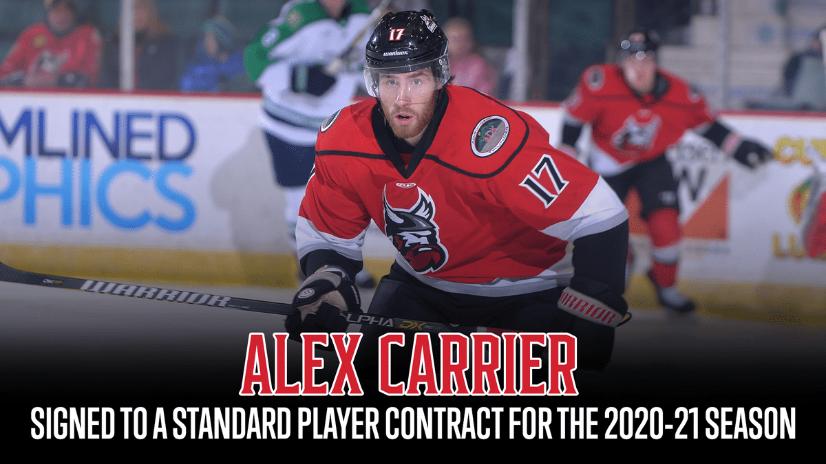 Forward Alex Carrier Re-Signs with Adirondack