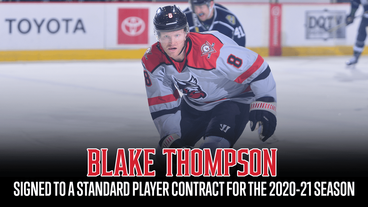Blake Thompson Re-Signs for Another Season with Adirondack