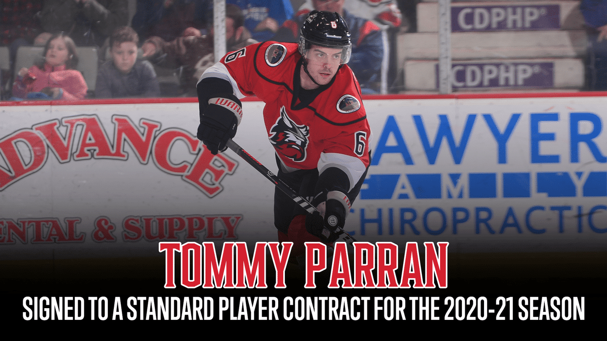Defenseman Tommy Parran Re-Signs for a Second Season with Adirondack