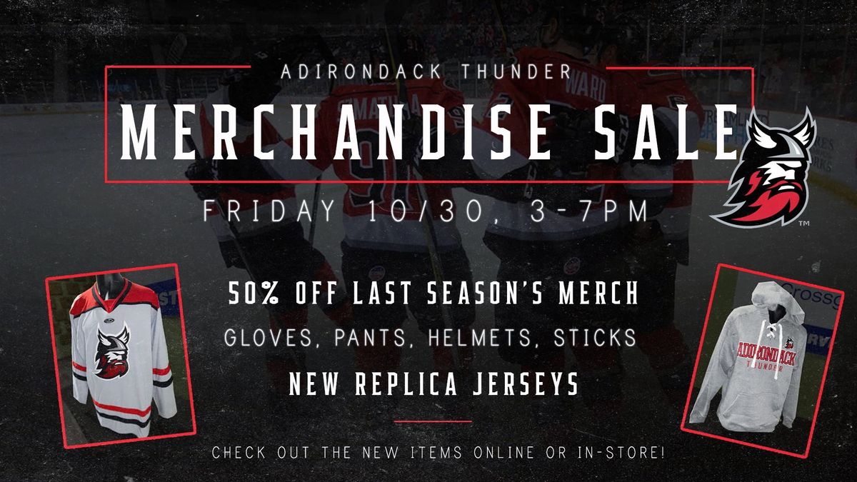 Thunder to Hold Annual Retail Sale This Friday!