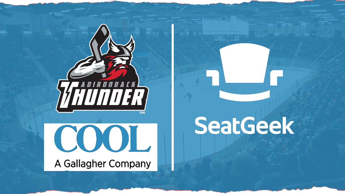 SeatGeek Named Official Ticketing Partner of the Adirondack Thunder and Cool Insuring Arena