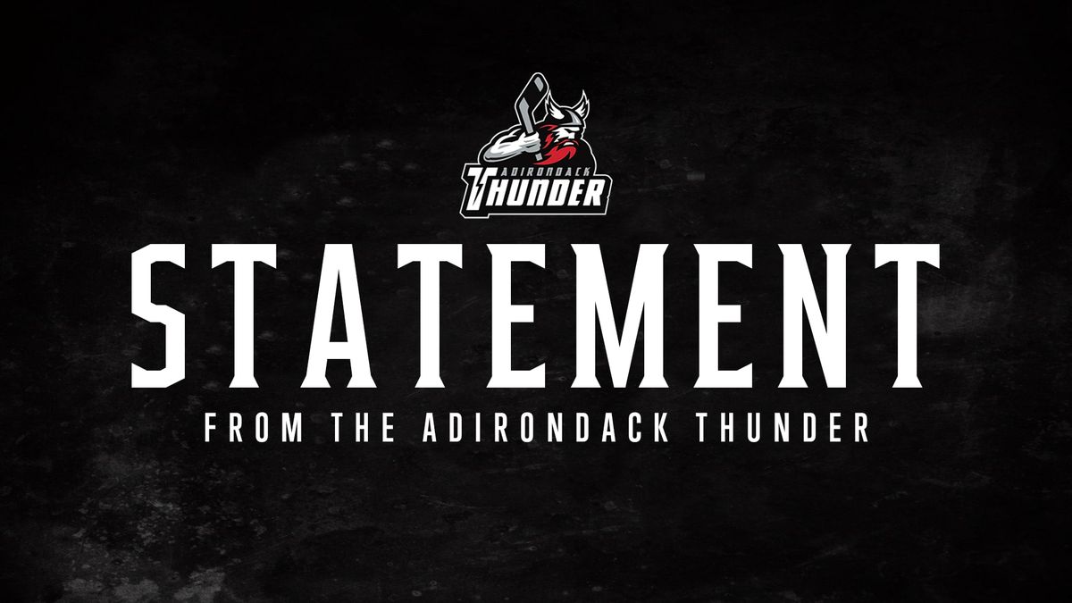 Adirondack Thunder Part Ways with Head Coach Alex Loh