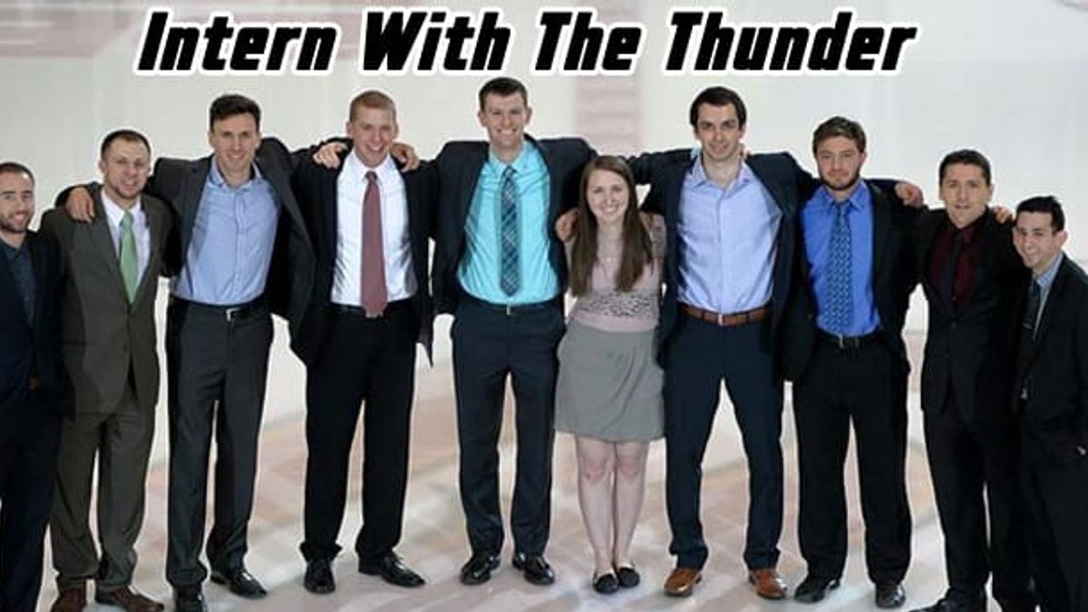 INTERN WITH THE THUNDER!