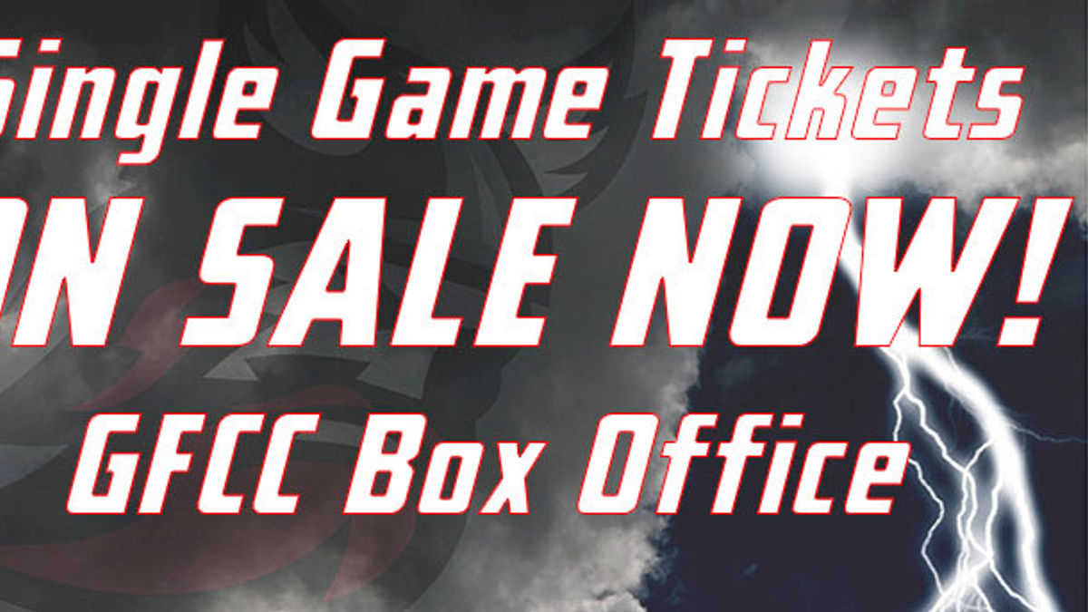 SINGLE GAME TICKETS NOW ON SALE!