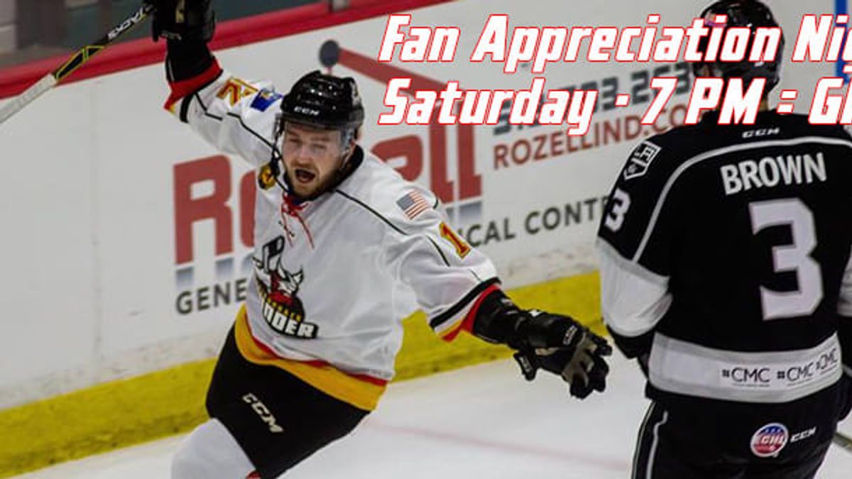 FAN APPRECIATION NIGHT ON SATURDAY TO FEATURE OVER $1,000 IN GIVEAWAYS