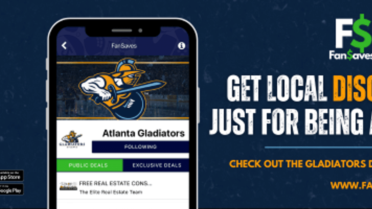 Atlanta Gladiators Partner with FanSaves to Offer Fans Digital Coupon Book