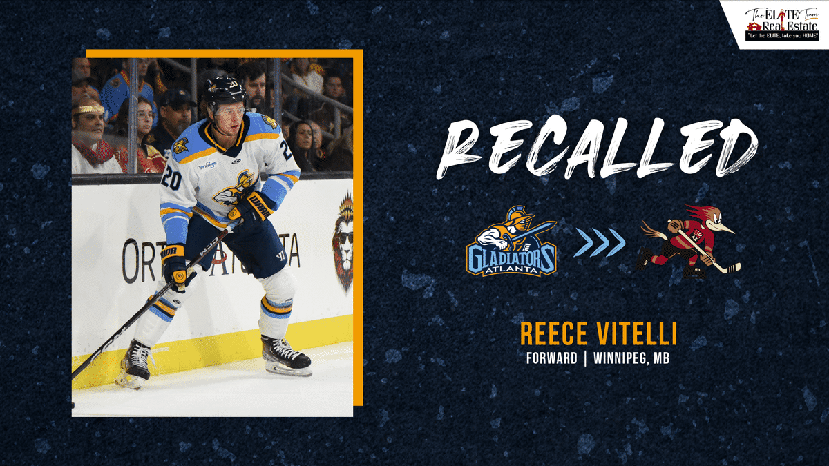 Reece Vitelli Recalled to AHL Tucson