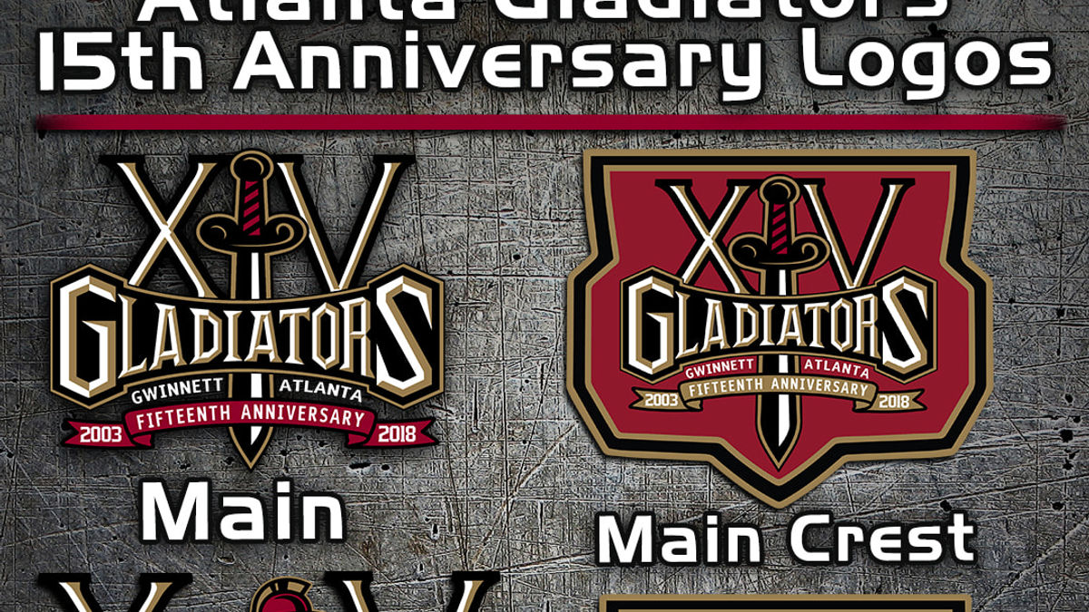 Gladiators Unveil 15th Anniversary Logos