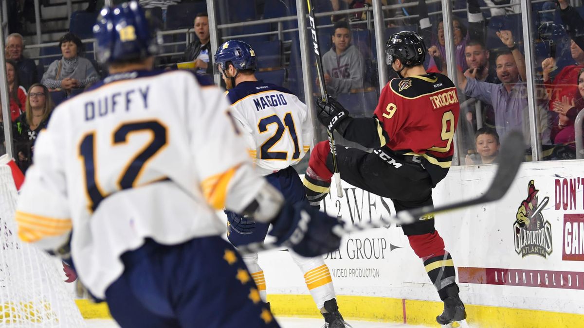 Troock&#039;s Hat Trick Leads Gladiators to 5-1 Win Over Admirals