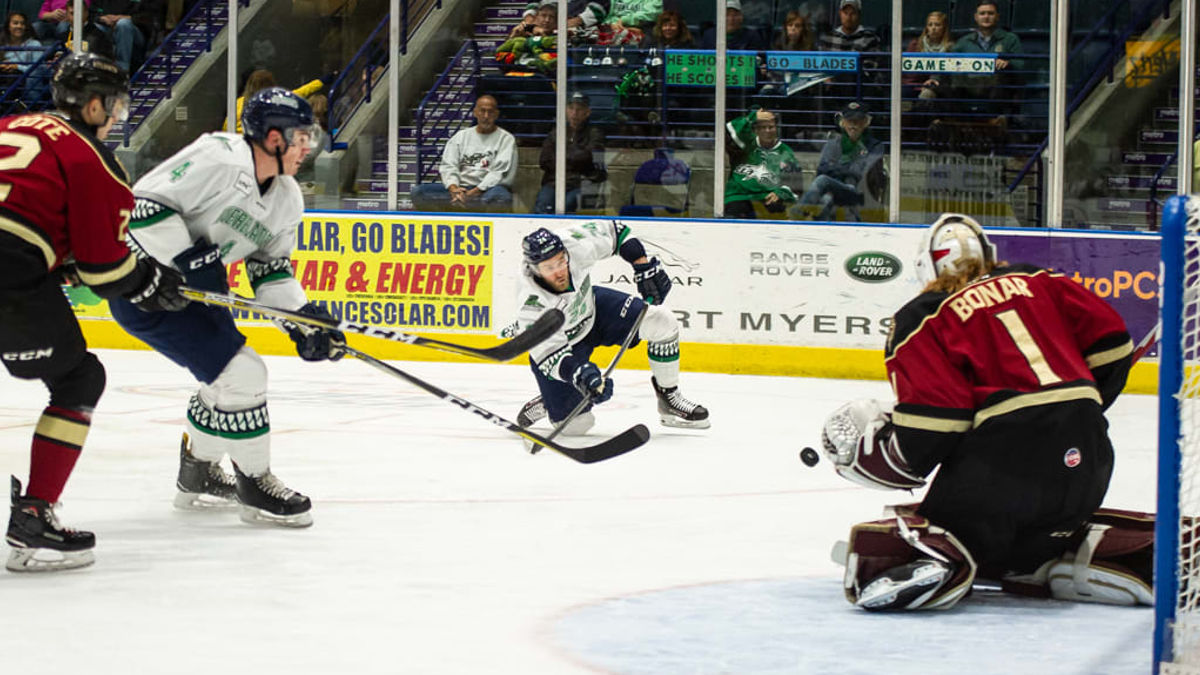 Gladiators Unable to Overcome Everblades in 3-1 Loss