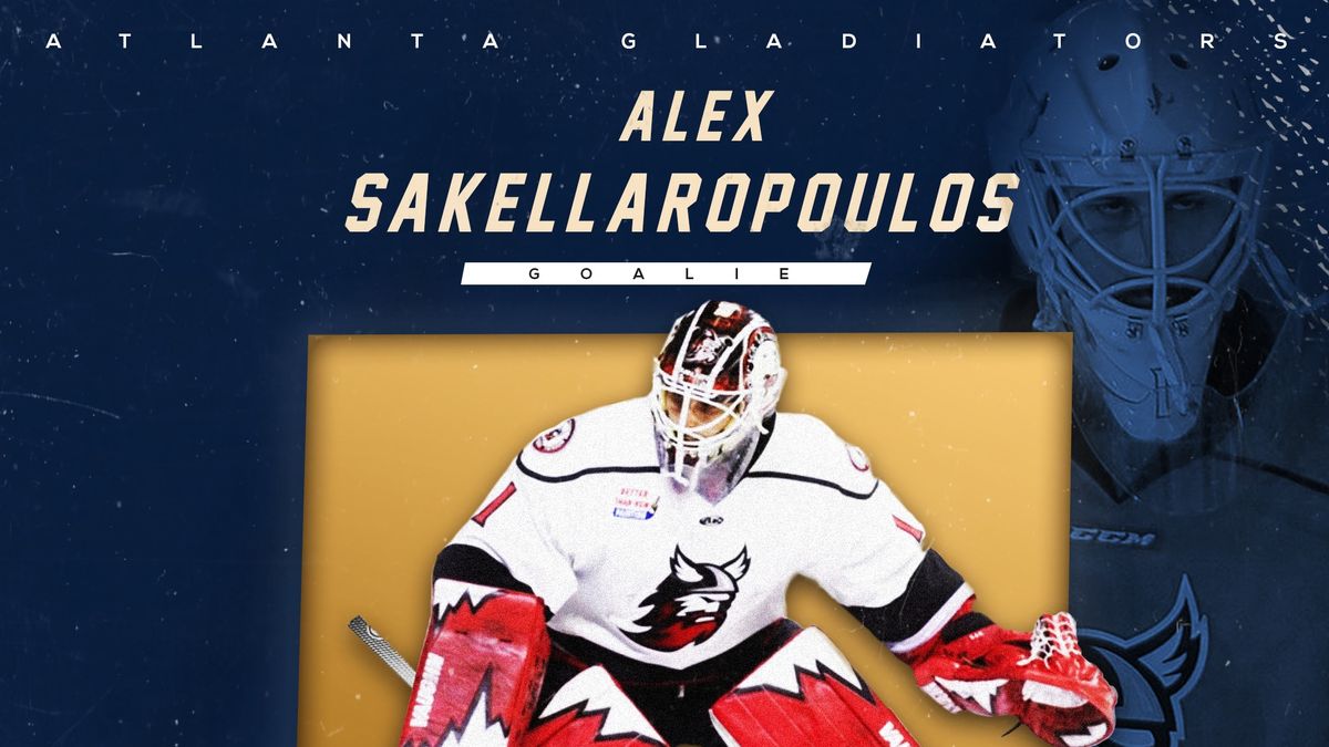 Goaltender Sakellaropoulos Signs with Gladiators
