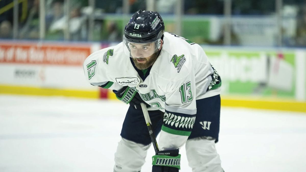 Action photo of Michael Neville of the Florida Everblades
