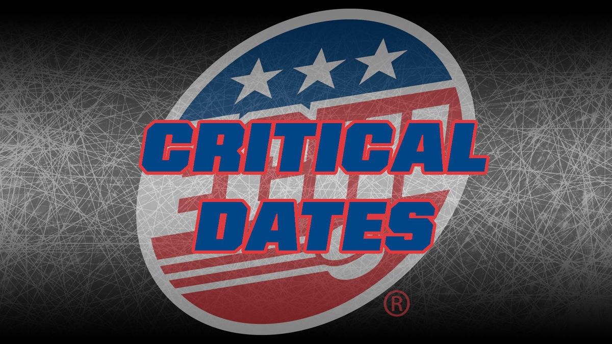 Critical Dates - 2021-22 Season