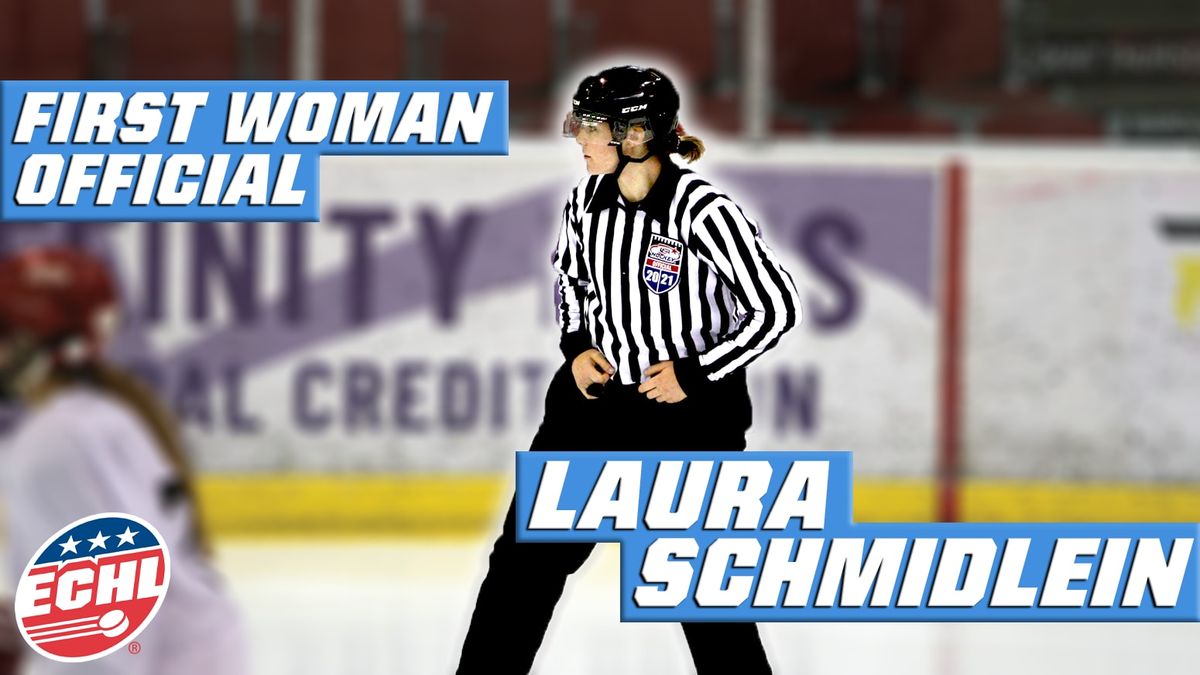 Schmidlein to make ECHL history as first female on-ice official