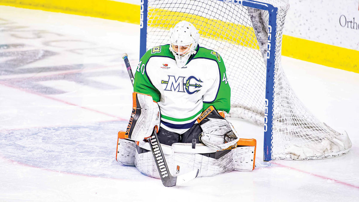 Action photo of Stefanos Lekkas of the Maine Mariners