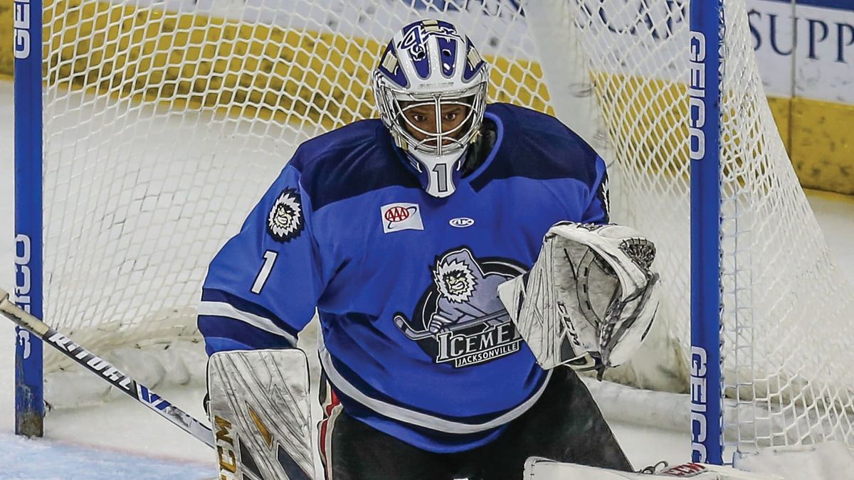 Action photo of Charles Williams of the Jacksonville Icemen