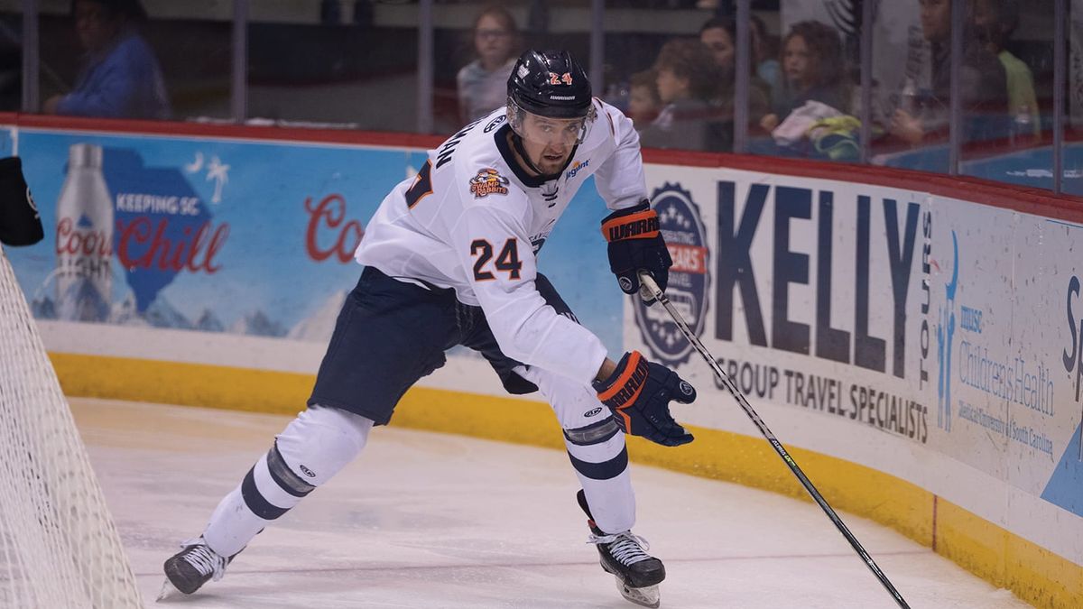 Action photo of Ben Freeman of the Greenville Swamp Rabbits