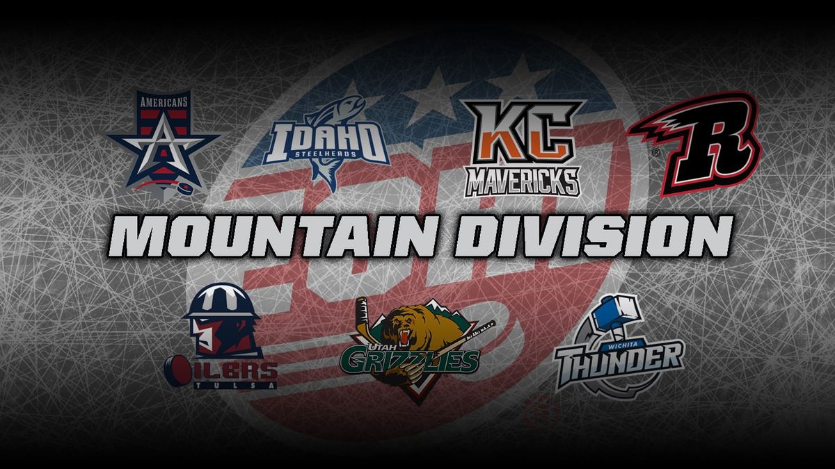 Logos of the ECHL&#039;s Mountain Division teams
