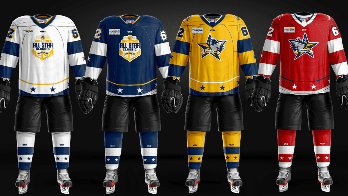 Format announced, jerseys unveiled for 2023 Warrior/ECHL All-Star Classic presented by Optima Health and Sentara Healthcare