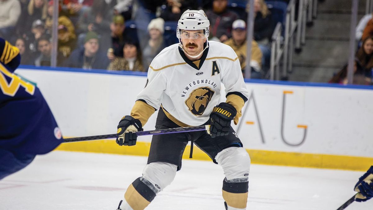 Action photo of Zach O&#039;Brien of the Newfoundland Growlers