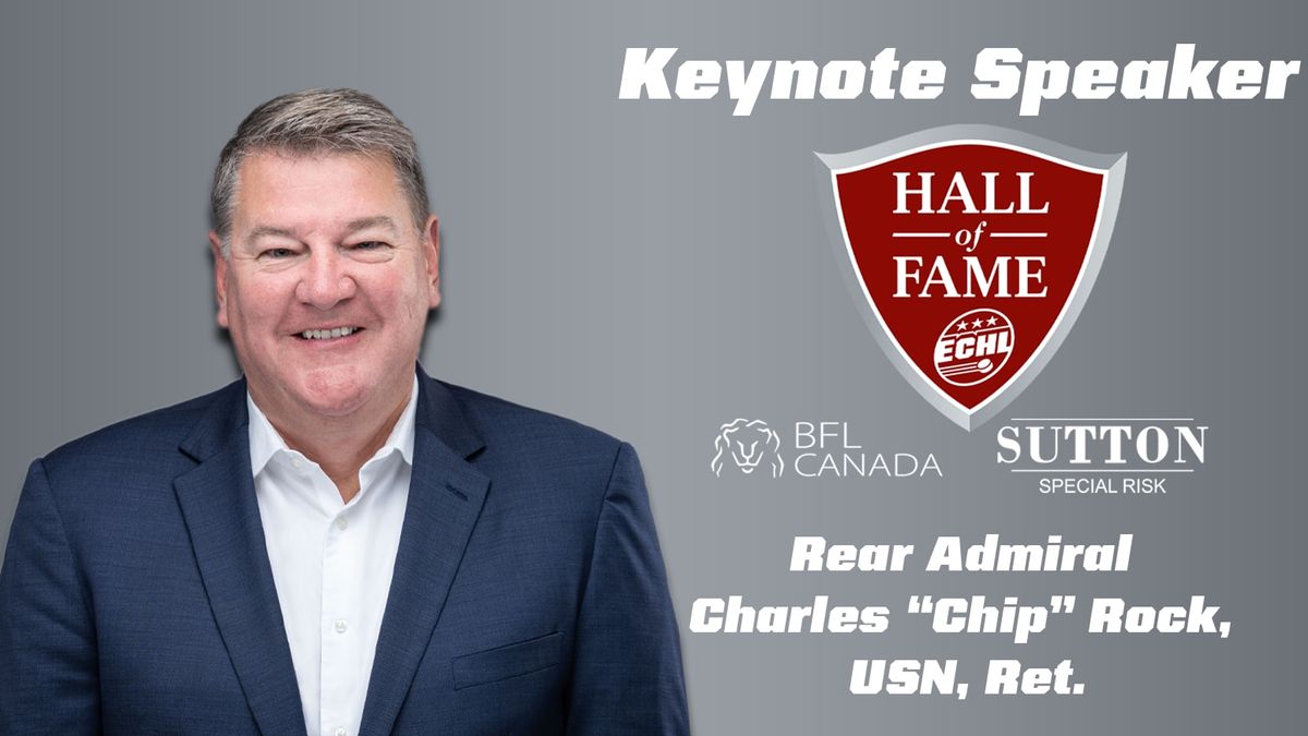 Retired Rear Admiral Charles Rock to serve as Keynote Speaker at 2023 ECHL Hall of Fame Induction Ceremony