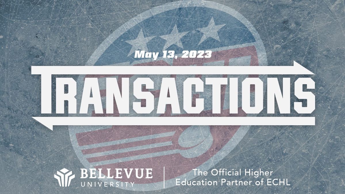 ECHL transactions text with today&#039;s date
