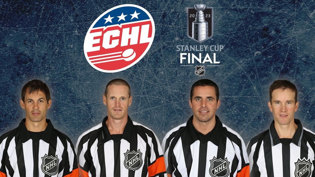 Four former ECHL officials selected to work 2023 Stanley Cup Final