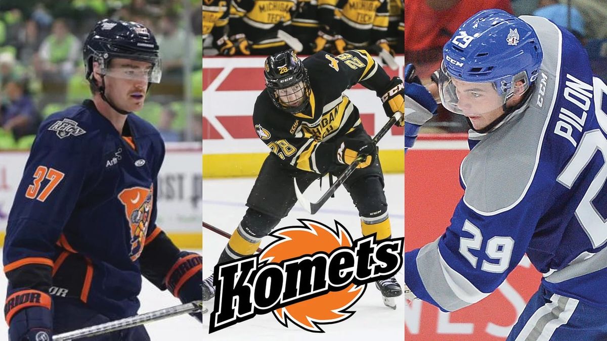 Komets agree to terms with three