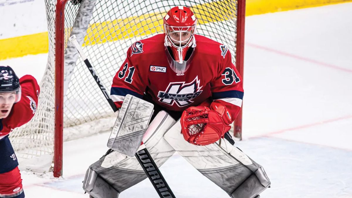 Action photo of Hunter Vorva of the Kalamazoo Wings