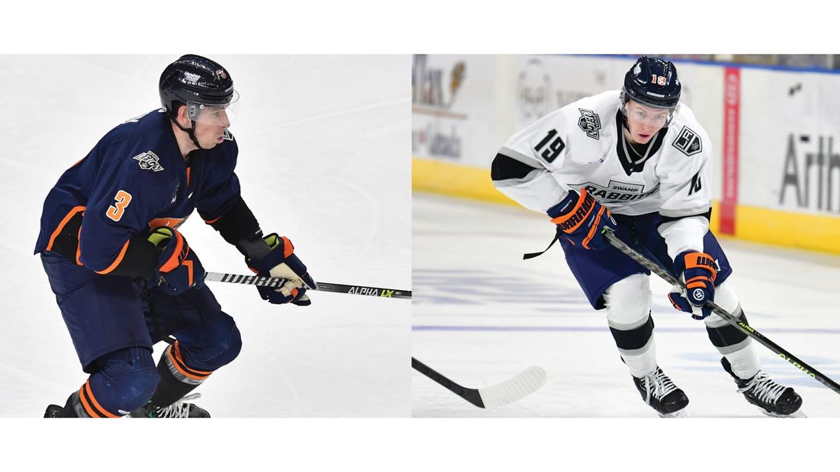 Action photos of Joe Leahy and Colton Young