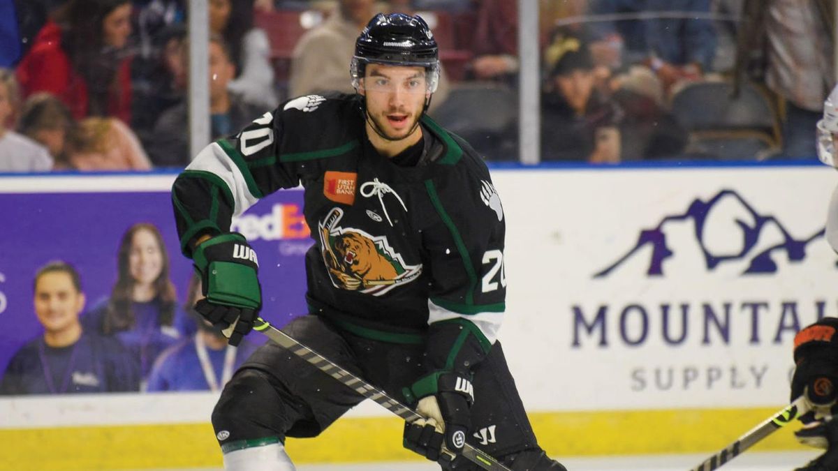Action photo of Jared Power of the Utah Grizzlies