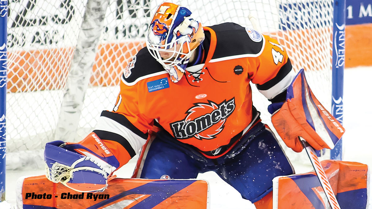 Action photo of Tyler Parks of the Fort Wayne Komets