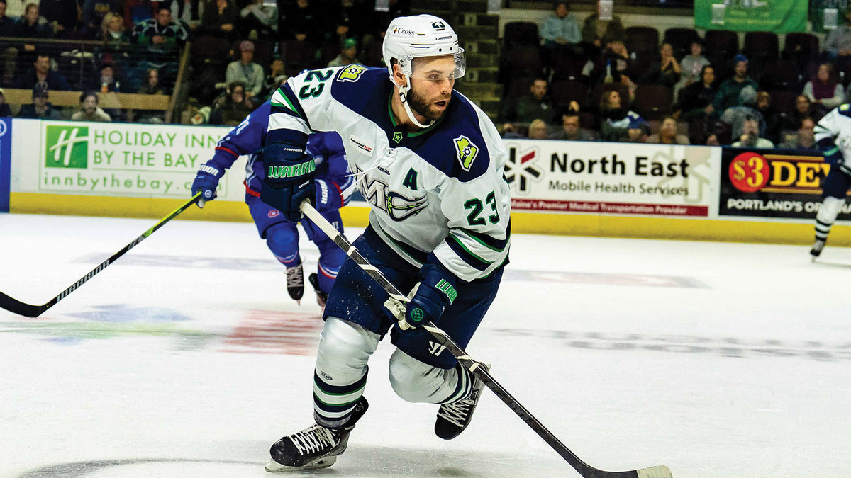 Action photo of Alex Kile of the Maine Mariners