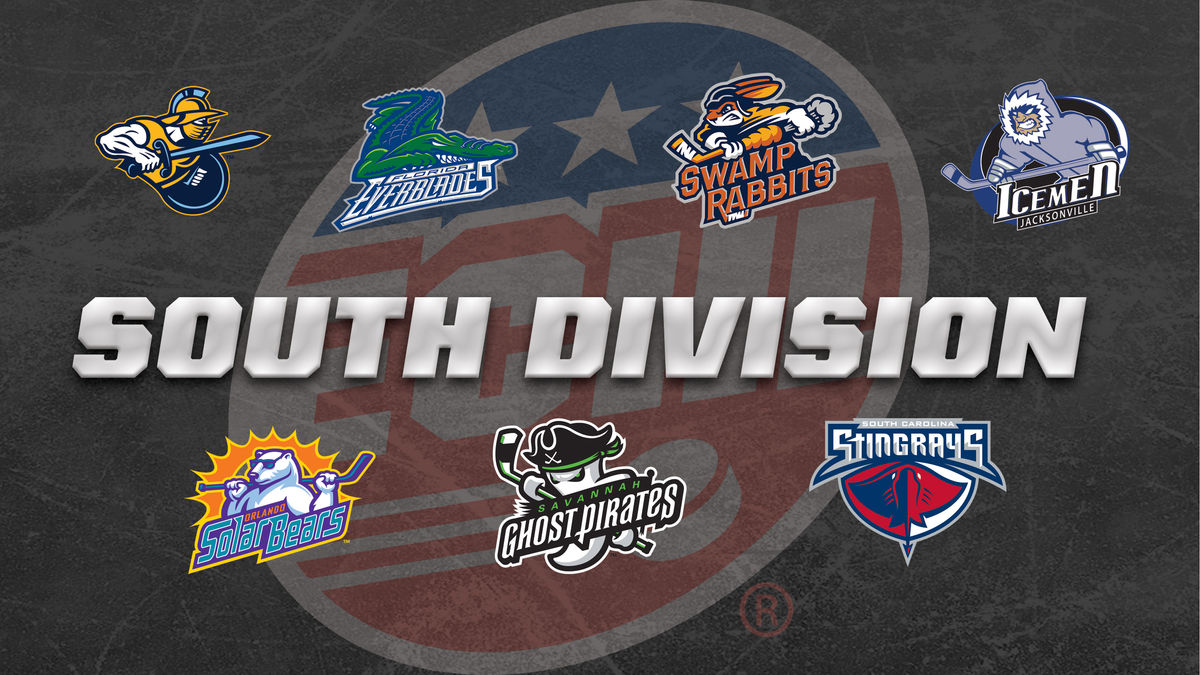 Logos of the ECHL&#039;s South Division teams