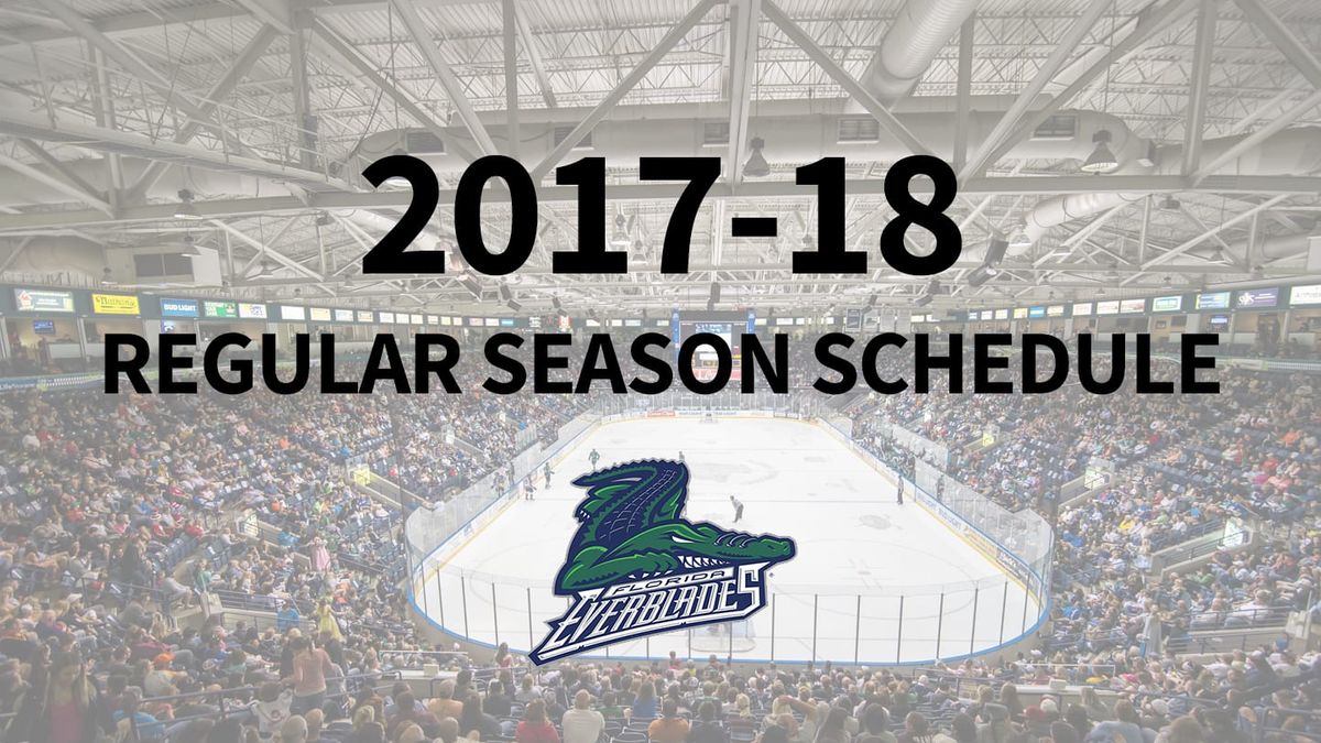 Everblades Announce 2017-18 Regular Season Schedule