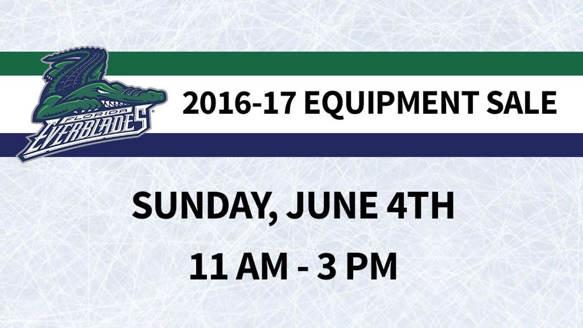 Everblades to Host Equipment Sale on June 4