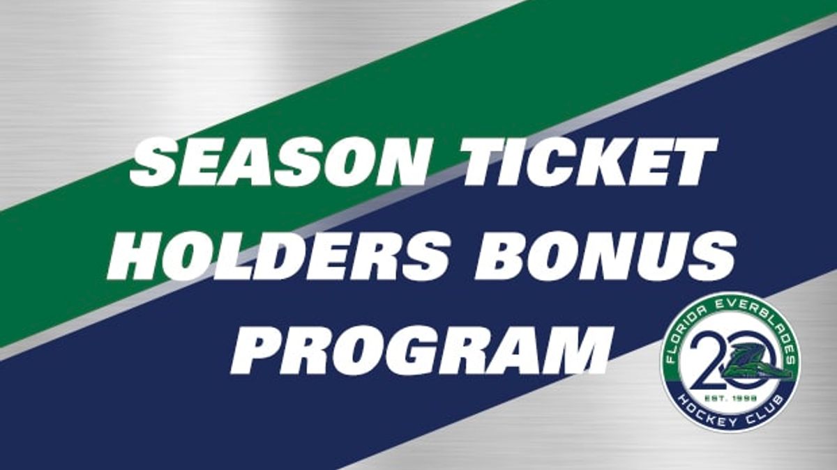 Everblades Announce Season Ticket Holder Bonus Program