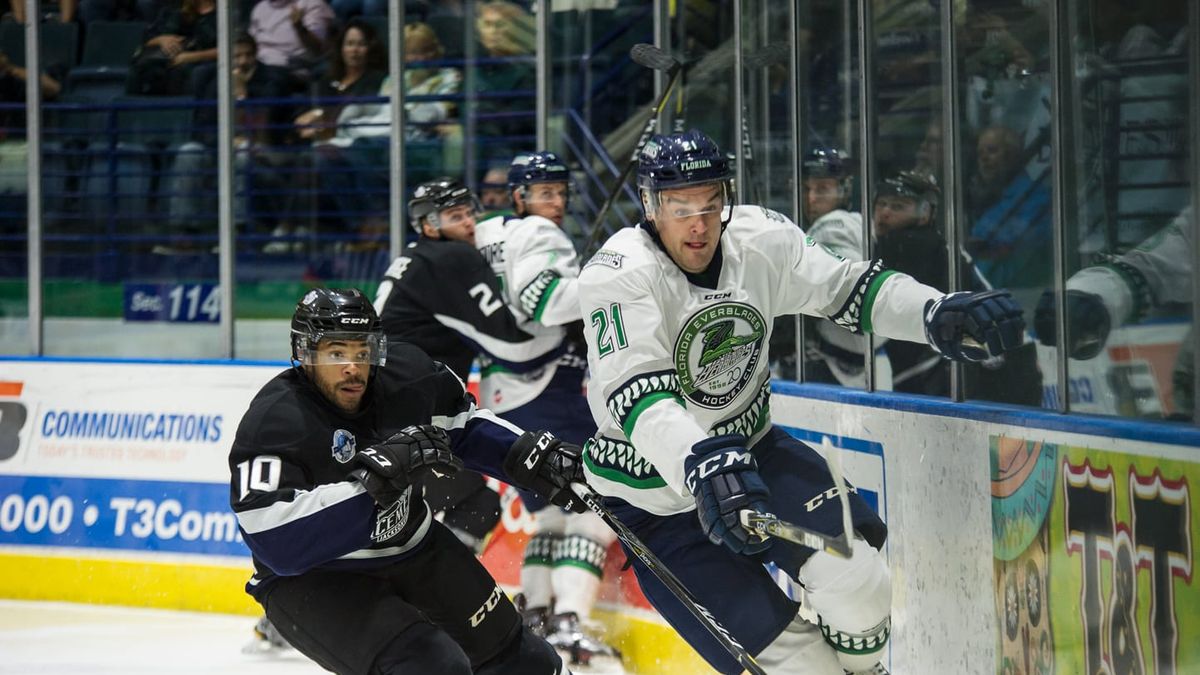 Everblades Knockout Icemen 4-2 in Physical Contest