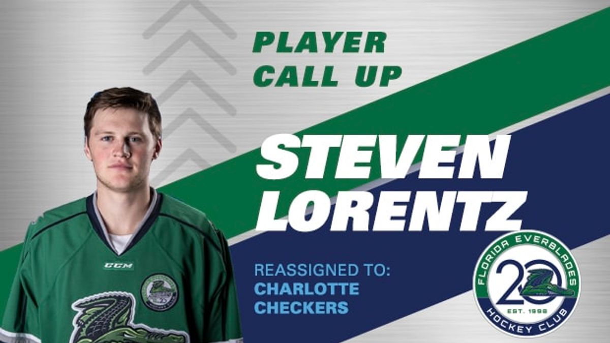 Rookie Forward Steven Lorentz Reassigned to AHL Charlotte