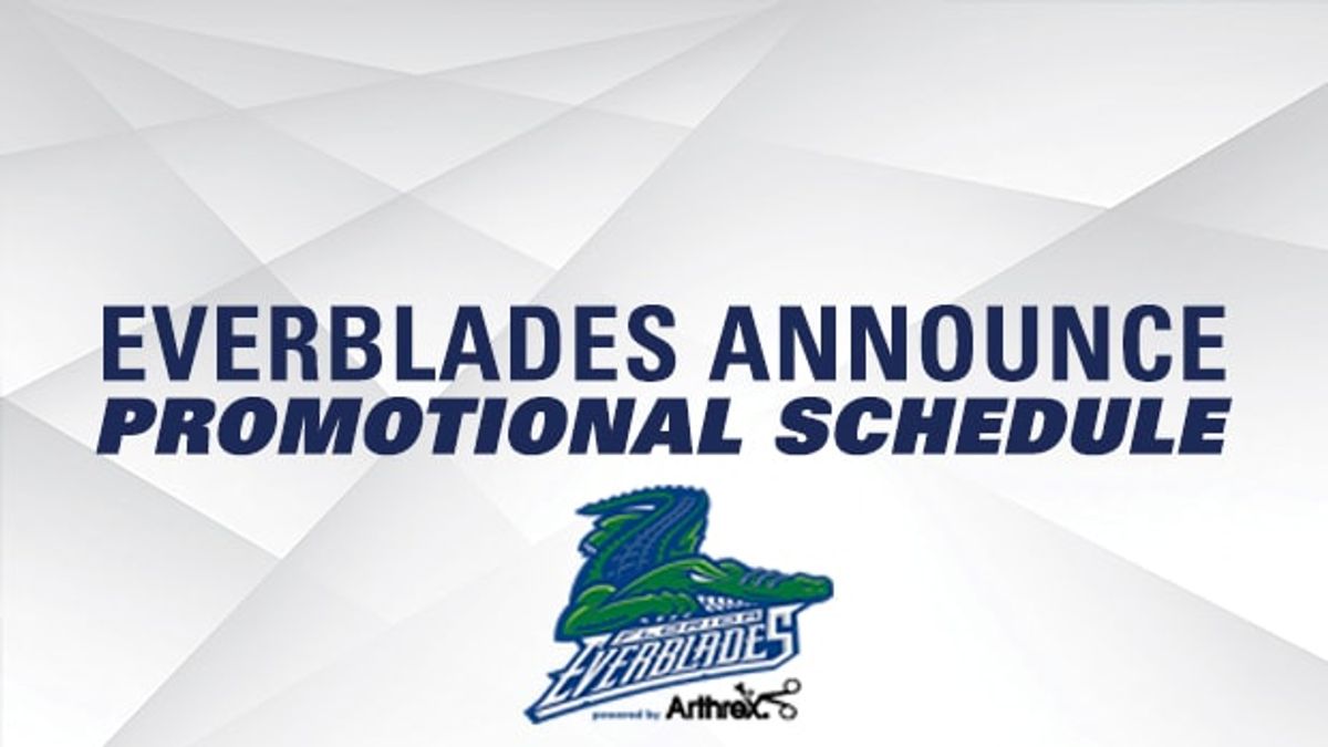 Everblades Announce Initial 2018-19 Promotional Schedule