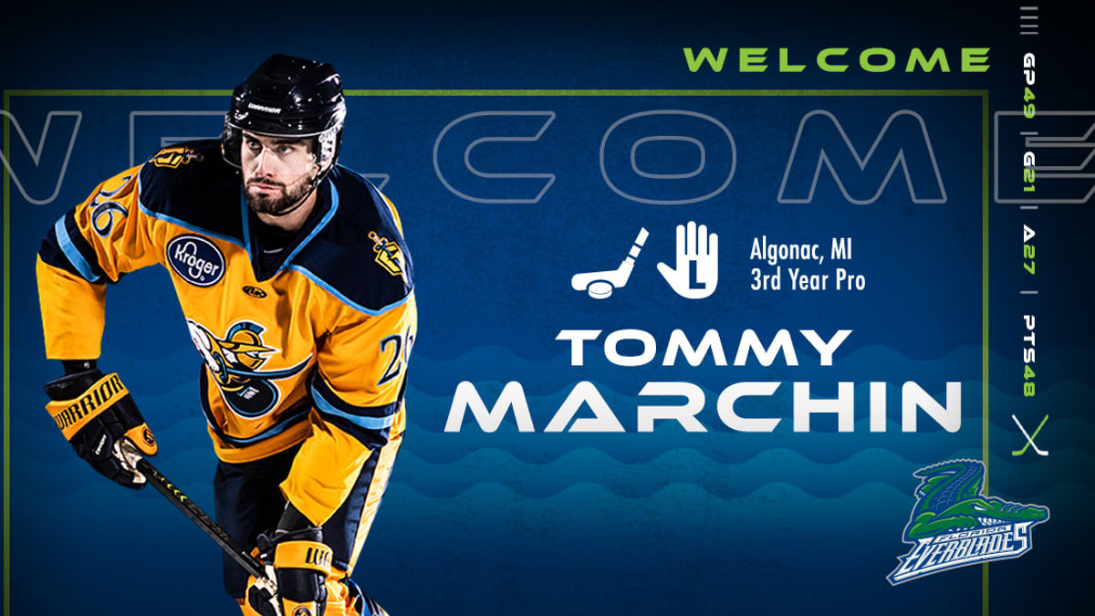 Everblades Agree to Terms with Tommy Marchin