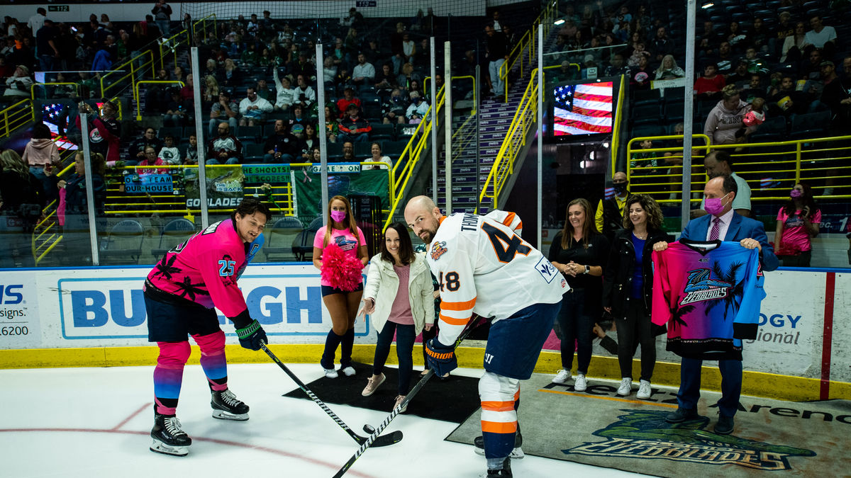 Pink in the Rink Jersey Auction Proceeds Donated to the 4 Words Foundation
